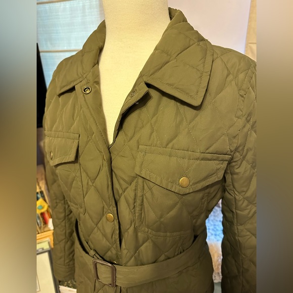 J.Crew Green Quilted Downtown Field Jacket/fisherman quilt Jacket - Picture 4 of 11